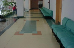 疗养院逐步使用PVC塑胶地板,代替传统地砖、地板